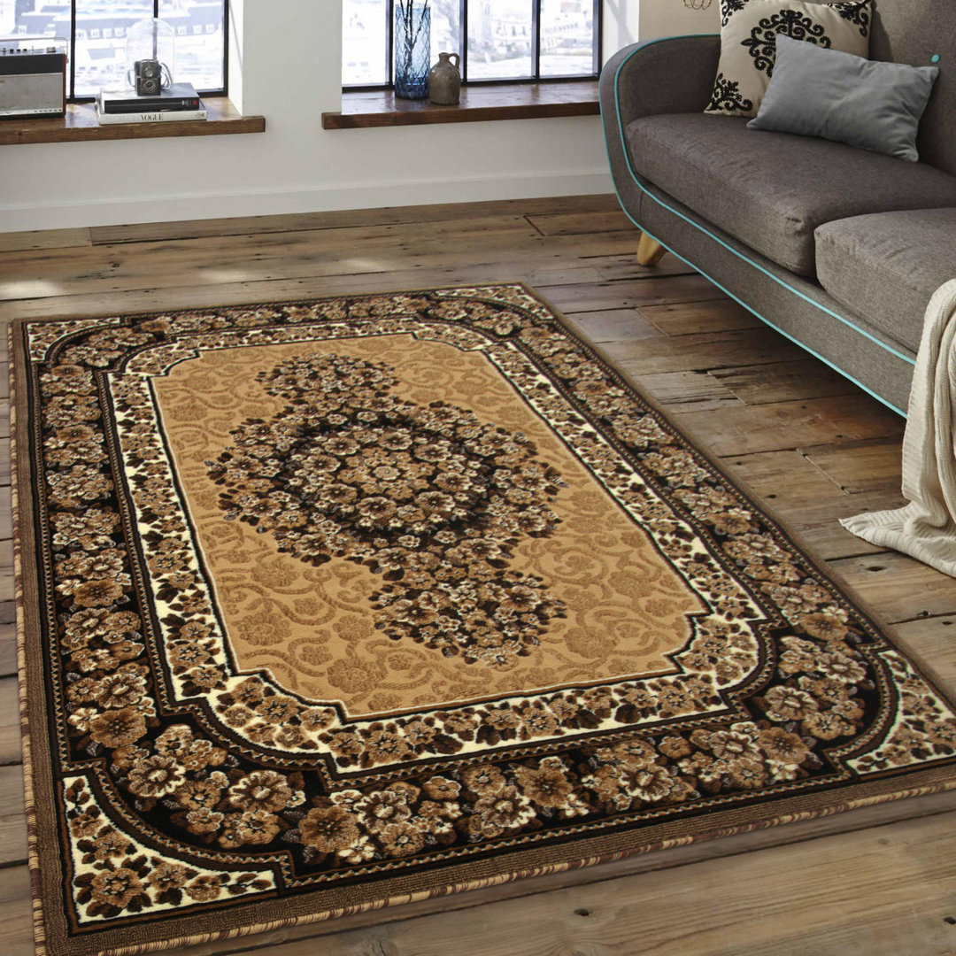 Arkin High-Quality Woven Double Shot Drop-Stitch Carving Berber Area Rug Astoria Grand Rug 