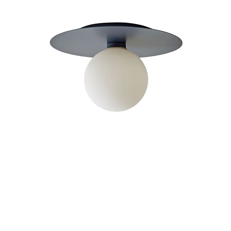 Demetro Glass Flush Mount, Navy