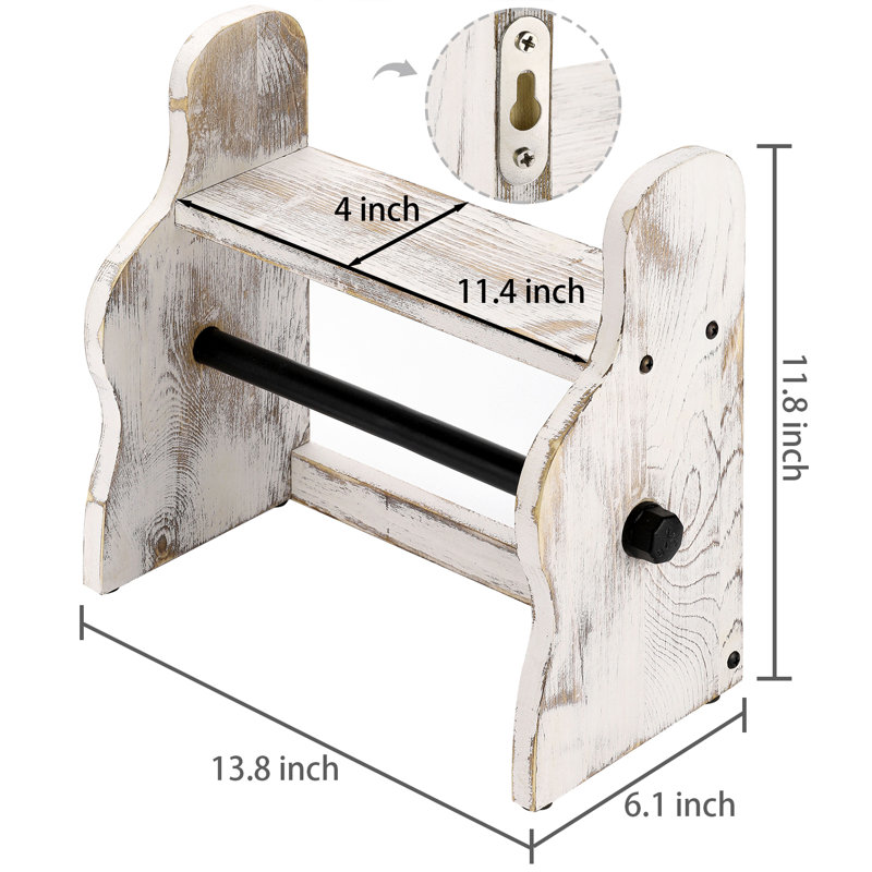 Wood Wall / Under Cabinet Mounted Paper Towel Holder