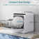16.8" 50 dBA Portable Countertop Dishwasher with 5L Built-in Water Tank