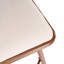 Tabouret de bar rembourré avec structure en métal, ensemble de 2