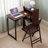 Bamboo Folding Desk With Hidden Storage And Built-In Socket, Ideal For Small Spaces And Home Office Use