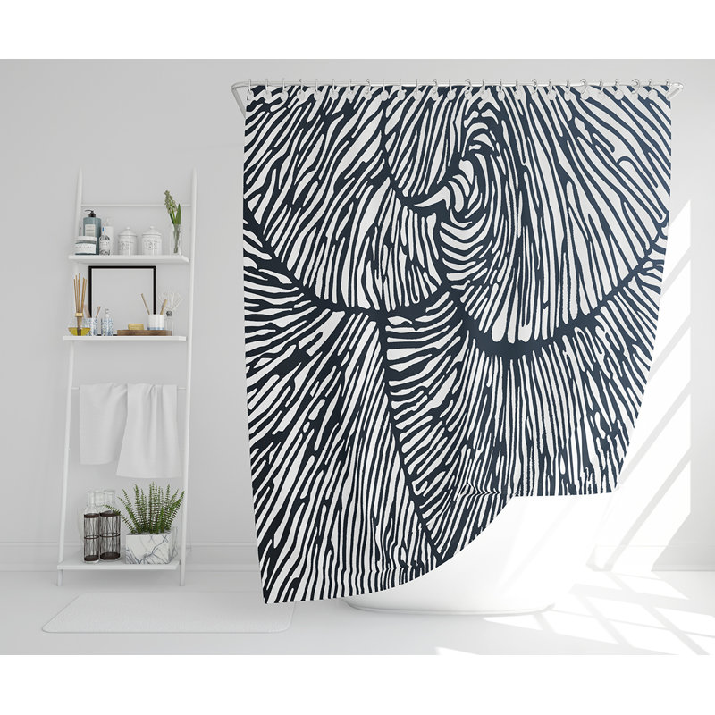 Elixander 13 Piece Polyester Shower Curtain Set