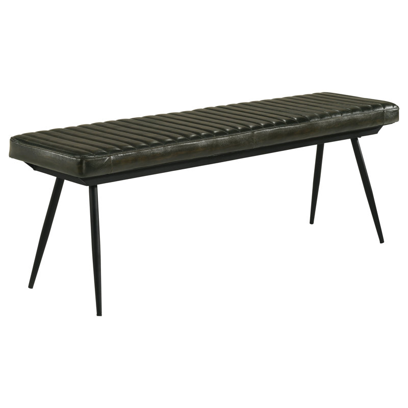 Banc de salle à manger rembourré Ciaris, Noir, noir, noir, noir