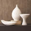 Vase moderniste - plâtre blanc