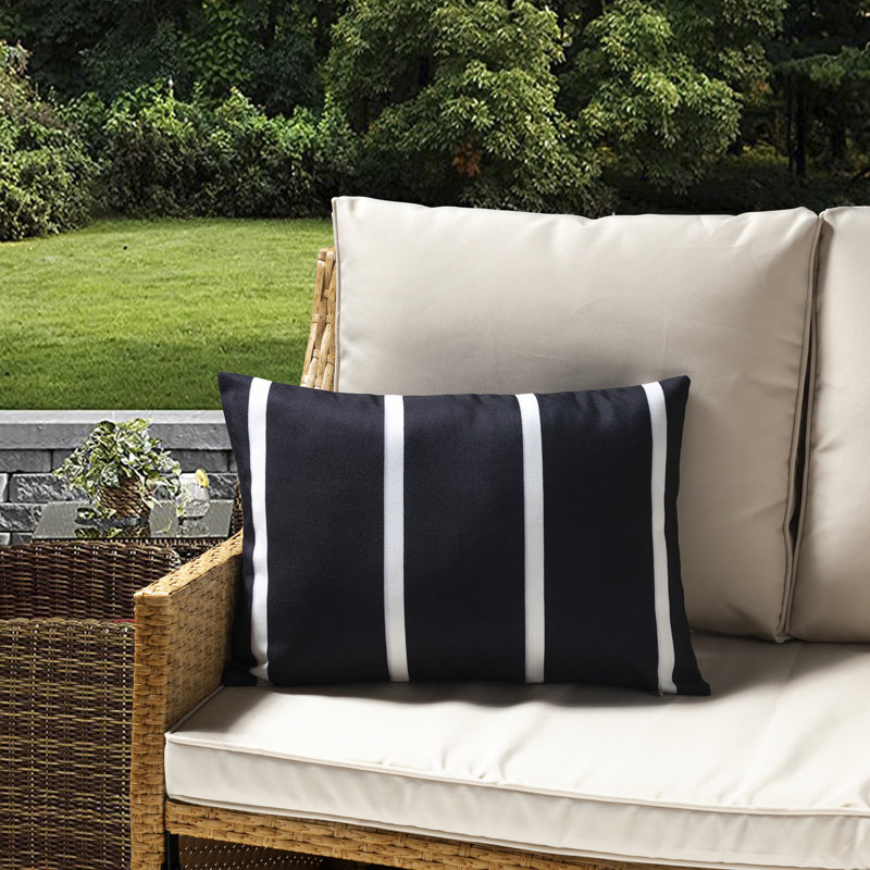 My Cottage Living Outdoor Pillow Cover Only, Black