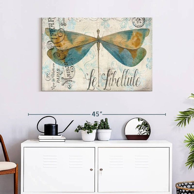 Brampt Lovely Dragonfly, 24" H x 36" W
