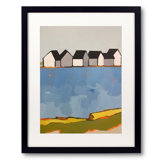 White Cottages Print by Phyllis Adams