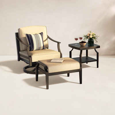 Tamarin Sunbrella® Swivel Patio Lounge Chair