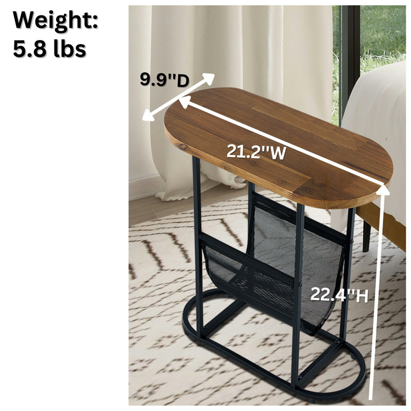 Table de chevet Shadai, Brun