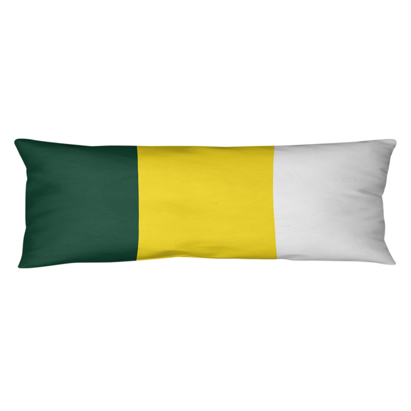 Polyester Medium Pillow, Kentucky , Yellow Middle/White