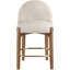 Tabouret de comptoir rembourré en tissu Maud-121555369