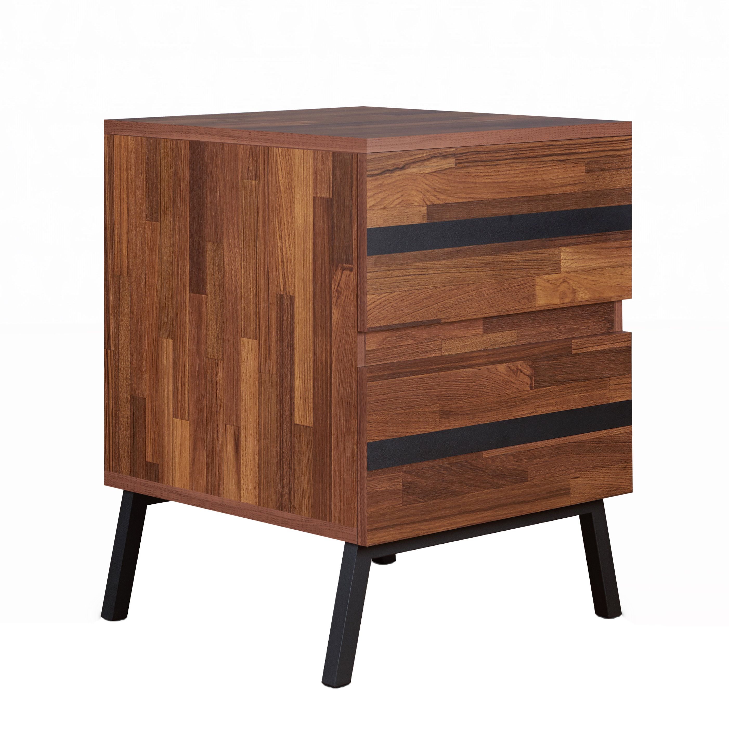Foundry Select Tomonori Wood+Metal Nightstand | Wayfair
