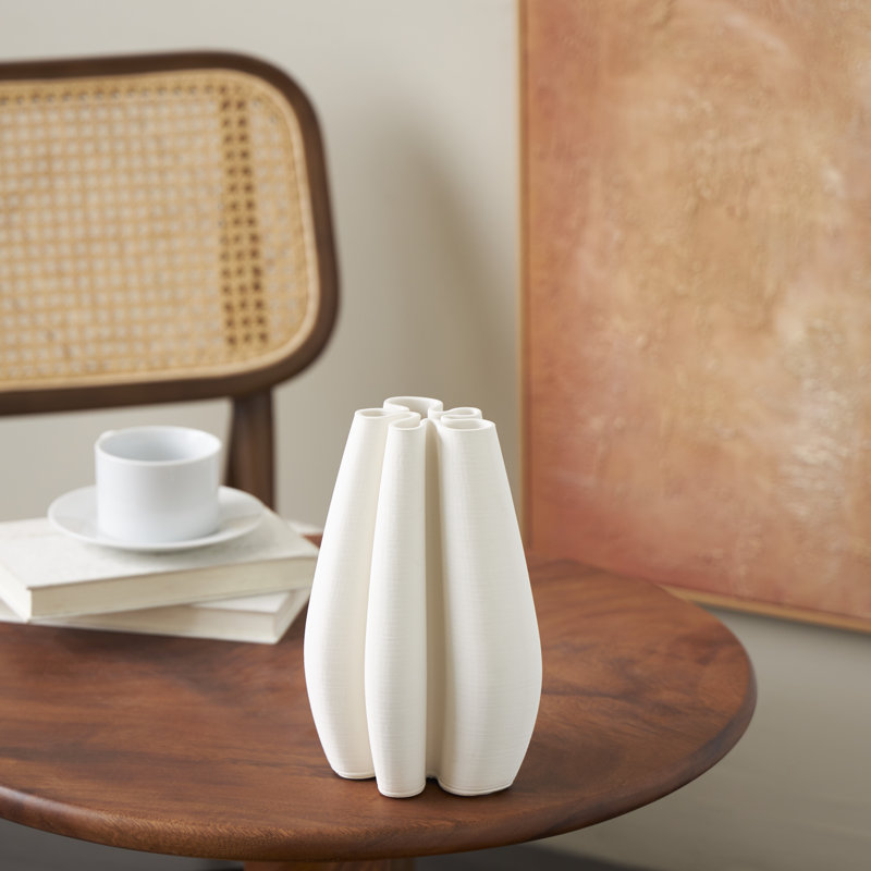 Bonnie Ceramic Table Vase, 9.3" H x 6.2" W x 6.2" D
