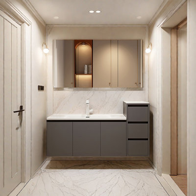 Simple light luxury bathroom cabinet