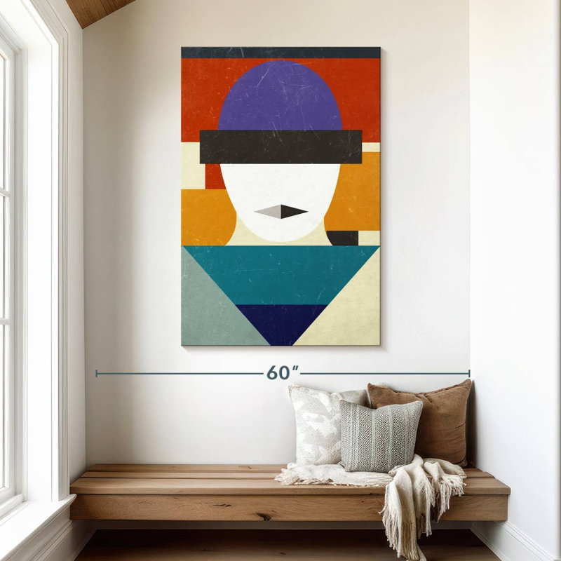 Visage géométrique Leisha, H 48 po x l 32 po