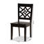 Chaise d'appoint en bois massif Annorah-749472364