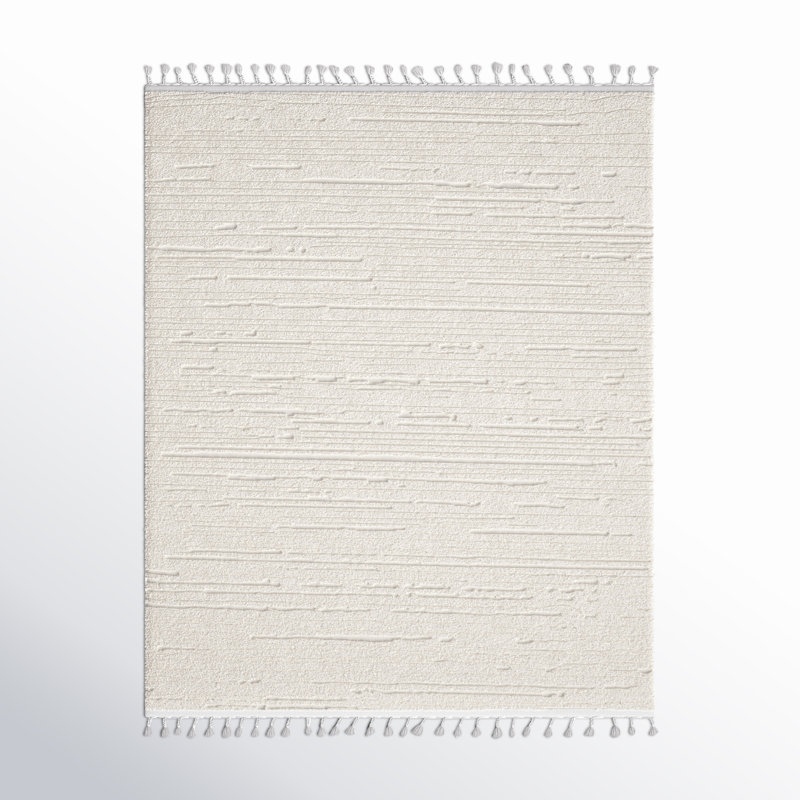 Tapis crème Highpoint, Rectangle 5 pi 3 po x 7 pi