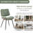 Fabric Upholstered Armless Chair-1413572159