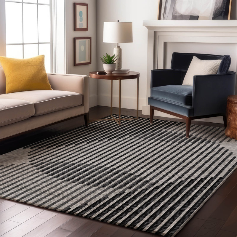 Tapis Corum AMF1001 lavable à la machine de qualité supérieure, Rectangle 10 pi x 14 pi