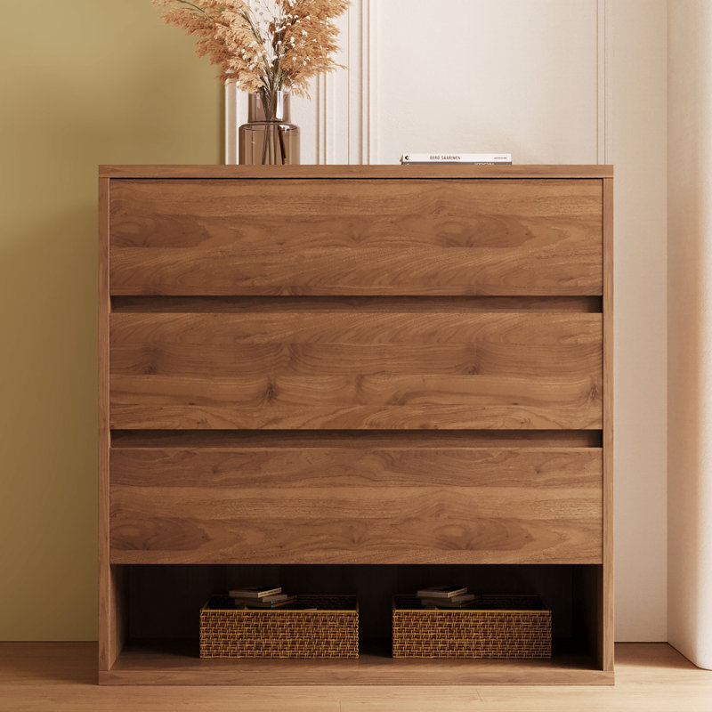 Roanoke 3-tier Drawer Dressing Table With Open Storage Shelf