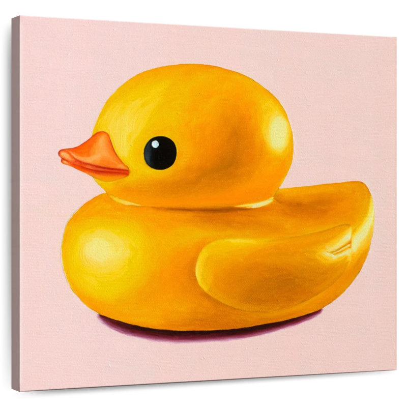 Canard en caoutchouc brillant Ashelle, H 10 po x l 10 po