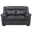 2-piece Upholstered Padded Arm Sofa Set Grey