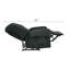 Fauteuil inclinable rembourré avec repose-pieds rembourré, support ergonomique pour la lecture et le cinéma maison, sièges en tissu doux-948420836