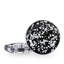 Black Swirl Enamelware Appetizer Plate