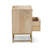 2-Drawer Solid Wood Nightstand with Cane Fronts-1563262682