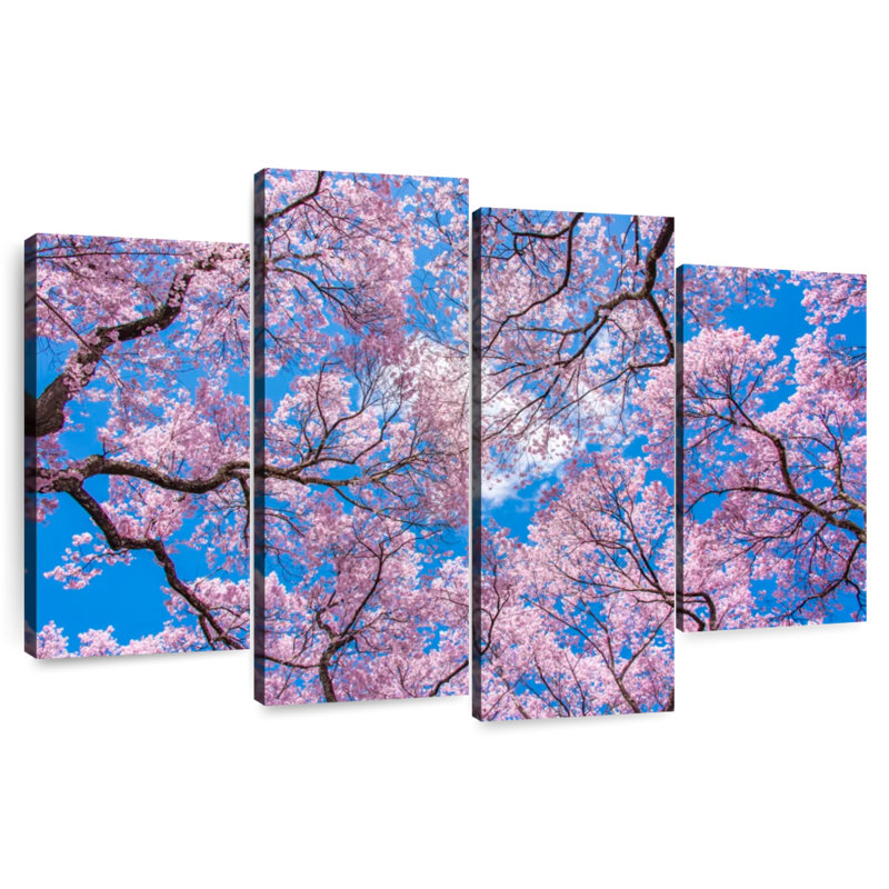 Harnek Sakura Under The Blue Sky, 32"H x 52"W