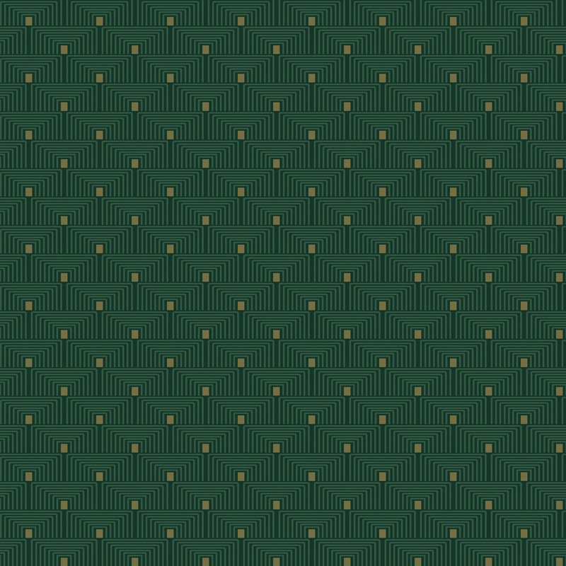 Rouleau de papier peint géométrique Boutique, Vert