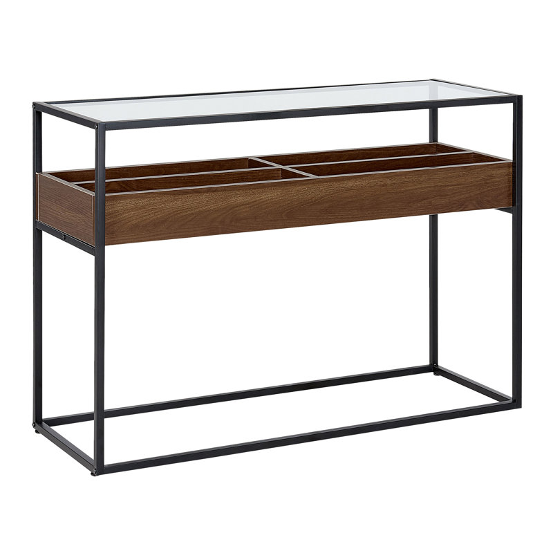 Dedmond 110cm Glass Top Console Table