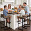 Upholstered Low Back Bar Stool with Thickened Metal Frame for Kitchen Island-91899105-92115246-92115247