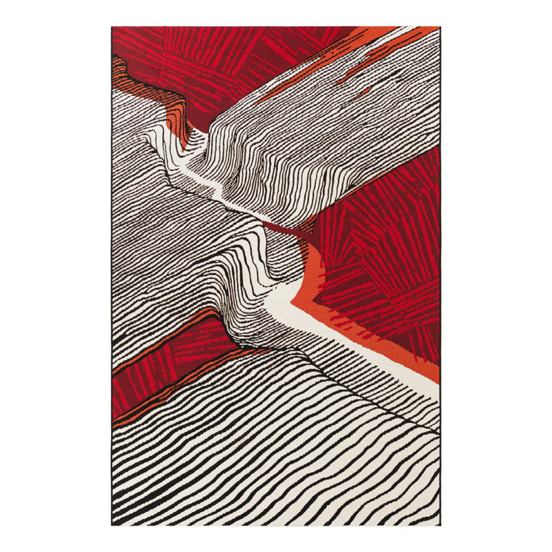 Echo Hower Indoor/Outdoor Area Rug, Rectangle 5'1" x 8'
