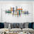 59" Modern Large Metal Wall Decor Unique Home Hanging Wall Art Decor In Gold & Black
