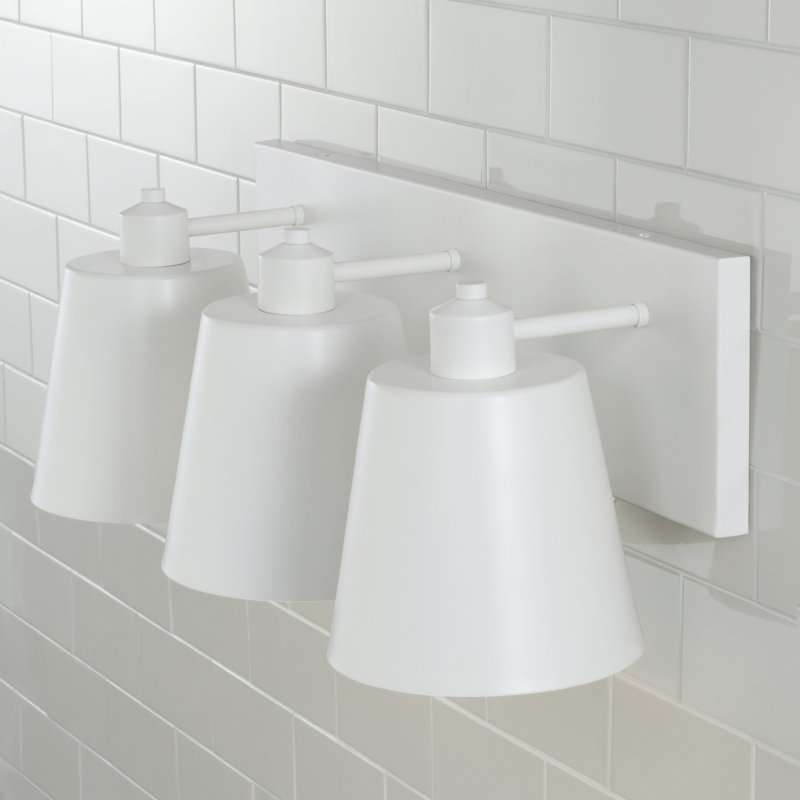 Alden 3 - Light Dimmable Vanity Light, Matte White