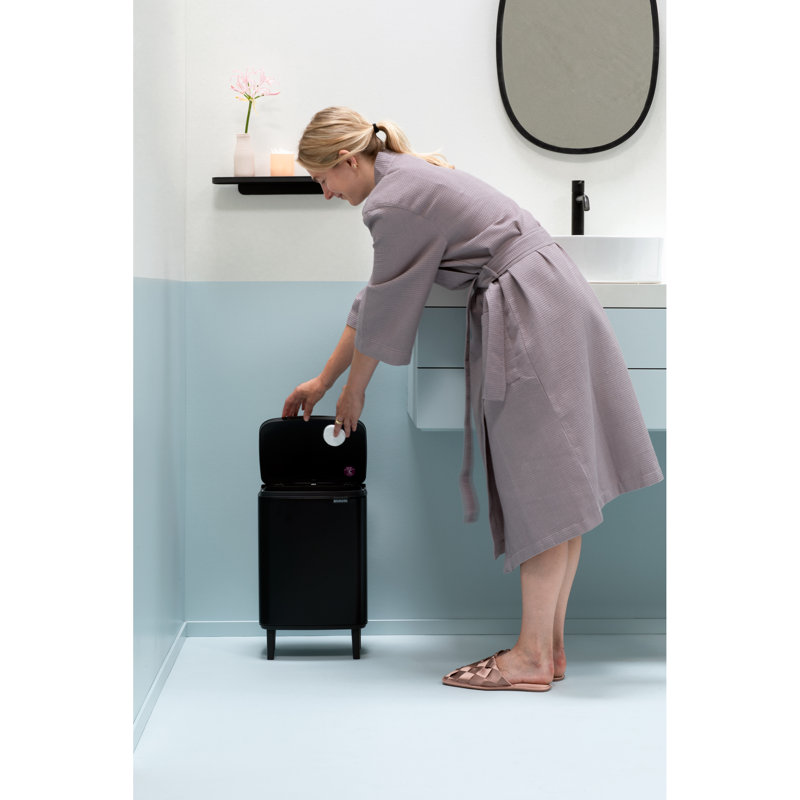 Brabantia 12 Litre Bo Waste Bin Hi, Matt Black