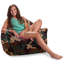 Fauteuil à billes pour siège structuré pour enfants, adolescents et adultes, fauteuil à billes confortable pour jouer, lire et regarder la télévision, fauteuil Malibu, plusieurs couleurs et tissus-154129133