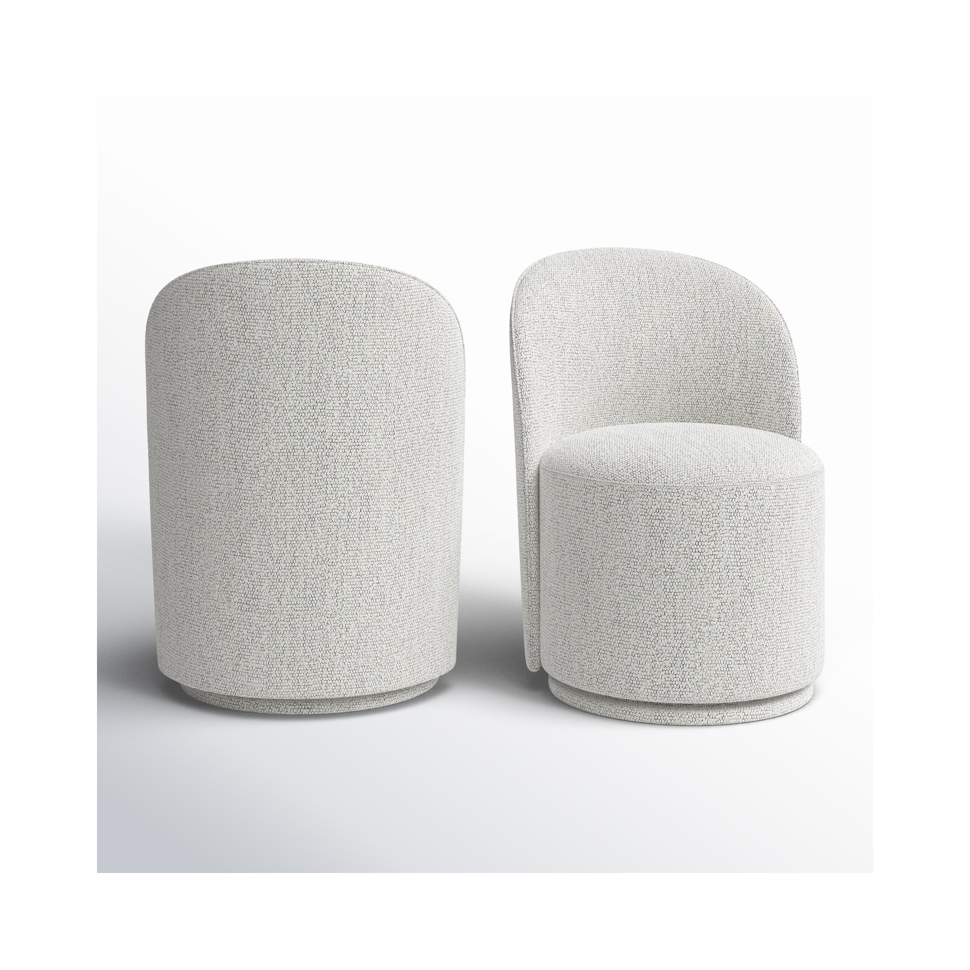 Sharlene Upholstered Side Chair, Merino Light Gray Performance