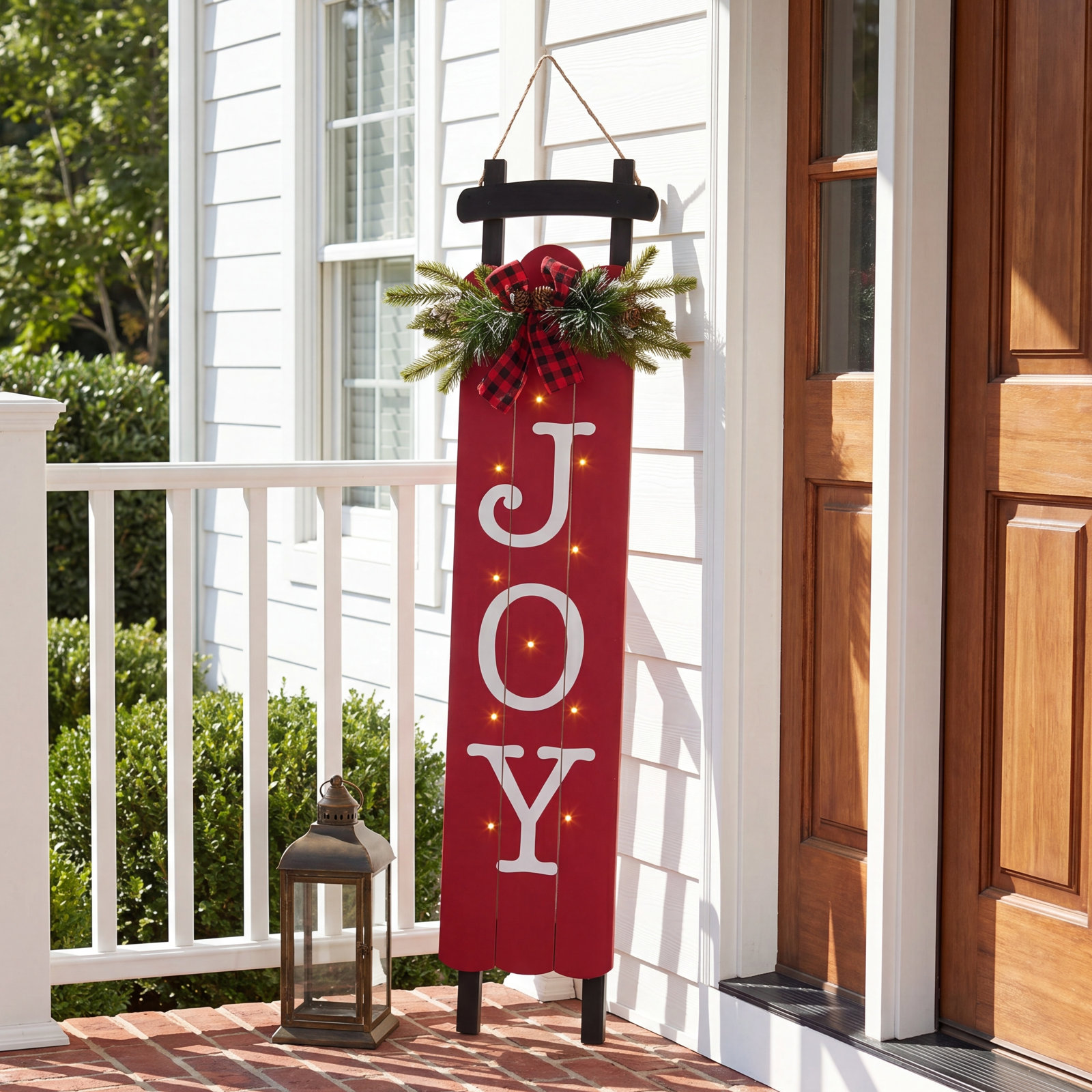 Junno Christmas No Animal(s) Porch Sign