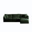 Canapé modulaire surdimensionné en forme de L avec repose-pieds réversible Free Combination Comfy Upholstery-829420910