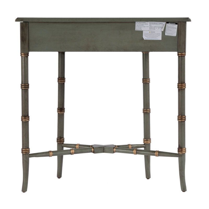 Skilling Demilune Console Table, Green