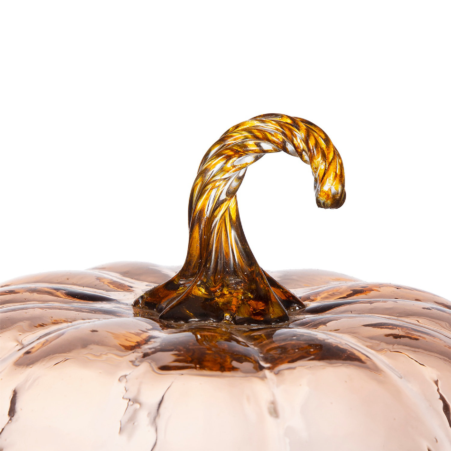 Glass Pumpkin Sculpture