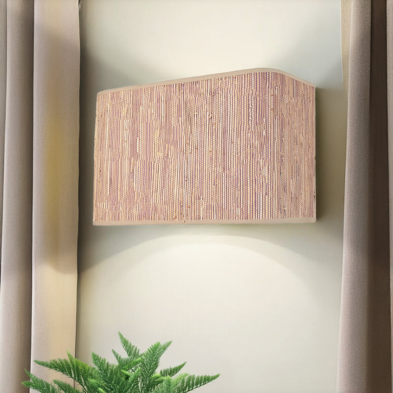 Rectangle 4500K LED Flush Mount Sconce, Pink