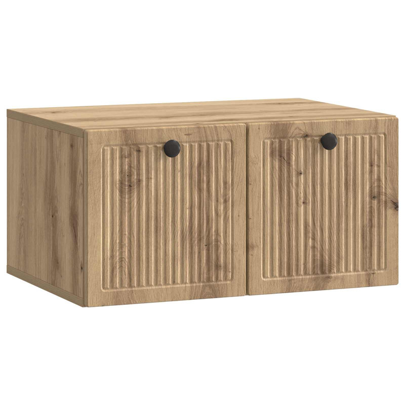 Unfinished TV Stand, 30cm H x 59.5cm L x 41cm W, Artisan Oak