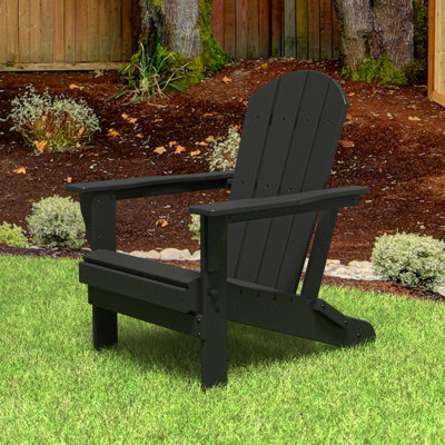 POLYWOOD Folding Adirondack Chair by Ebern Designs