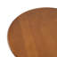 Table d'appoint ronde moderne en bois de pin avec pieds en éventail Solric
