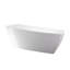 Baignoire autoportante en acrylique 67 po. X 31 po. Vanity Art-83841395
