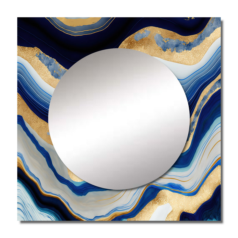 Dennin - Miroir carré moderne pour décoration murale, 23 po x 23 po